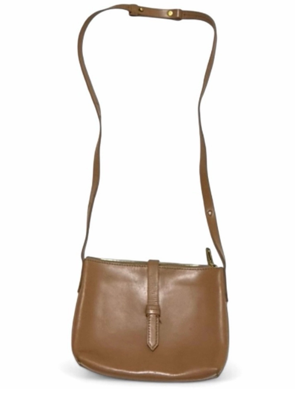 J. Crew Brown Leather Crossbody Bag